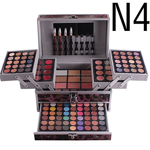 FantasyDay® 132 Colores Paleta de Maquillaje Cosmético Juego de Maquillaje Set Profesional Belleza de Regalos de Navidad con Sombra de Ojos,Delineador de Ojos,Corrector,Rubor y Lápiz Labial #N4