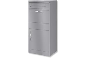 Metzler Boîte aux Lettres & à Colis Inoxydable | RAL9007 Aluminium Gris | Bispo