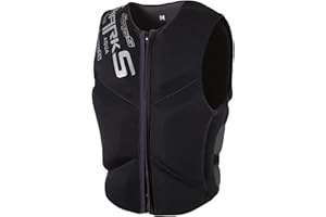 LUIVZD Swim Jacket - Adult Neoprene Life Jacket Lightweight Anti-Collision Large Buoyancy Swimming Vest for Fishing, Boating, Snorkeling(black,XXL)