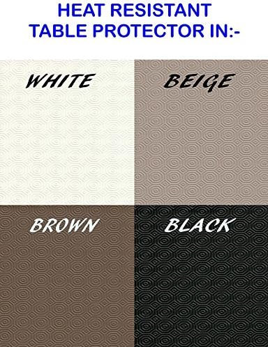 GFAR TEXTILES TABLE PROTECTOR - CREAM WHITE SQUARE 70x70cm - SENT CREASE FREE