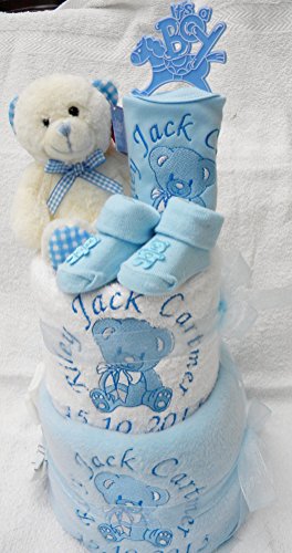 personalised baby boy teddy