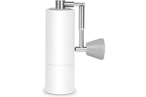 Molinillo de café Manual TIMEMORE Chestnut C2 Flod con Ajuste preciso de la molienda, acero Inoxidable y muelas cónicas Recipiente de Granos de café de 25g, Molinillo de café Manual de Mano Blanco