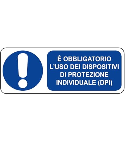 Cartello Obbligo Protezione Occhi Vsafety 300x100 Mm - DPI Norma EN ISO 7010 - Plastica Rigida Blu Con Adesivi - Rischio Sicurezza - 2