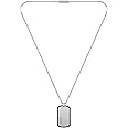 BOSS Jewelry Men's ID Collection Necklace in Stainless Steel with an Engraved Plaque - 1580050