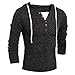 Produktbild Xinan Herren Hoodie Herbst Winter Männer Mode Kapuzen Pullover Top Bluse (M, Dunkelgrau)