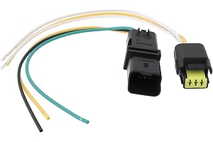 OTOTEC Lot de 2 Connecteurs 3 Broches Précâblés 211PC032S0049 + 211PL032S0049 pour Capteur de Voiture