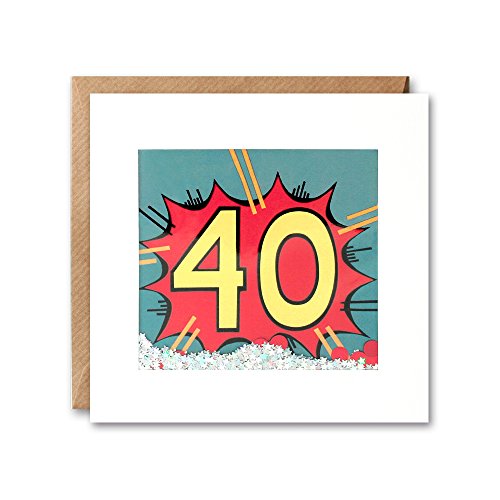 James Ellis Kapow Shakies edad 40 cumpleaños tarjeta