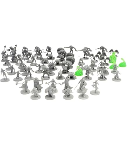 Blacklist Games Miniatures: Fantasy Series 1-70 Miniaturen - Zeer Gedetailleerde Vooraf Gemonteerde Tafelblad RPG Minis, D & D 5e editie (70 items