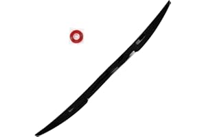 AUTOXBERT Aileron arrière universel de 115 cm pour voiture - Style V - Noir - Améliore l'apparence aérodynamique et sportive de votre voiture