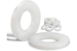 Mbsomnus 20 pièces Rondelle Plastique M20-35MM Rondelle Nylon Ondelles Plastique de petit diamètre extérieur Rondelles plates pour Machines Appareils électriques Plombiers
