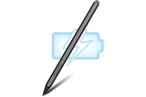 KOKABI Lápiz para Surface con 1024 de sensibilidad a la presión, Rechazo de Palma. Funciona para Surface Pro X/9/8/7/6/5/4/3, Surface Go 3/Book 3/Laptop 4/Studio 2, VivoBook Flip 14 (Negro)