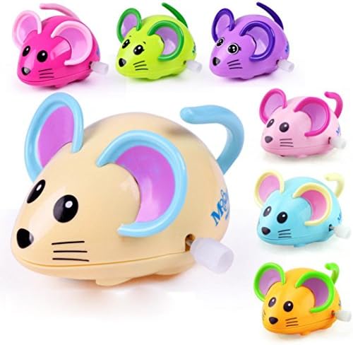 FALAIDUO Clockwork Mouse Funny Toy Cartoon Mouse Car Educational Toys (random)
