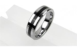 VIHEEVA - Anello magnetico forte per maghi professionale, accessorio per anelli magici (nero/argento, 19 mm)