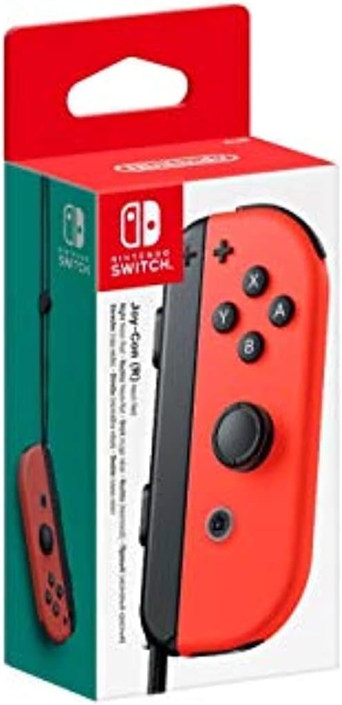 Nintendo Joy-Con (D) - Controlador para juegos, Rojo Neón