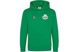Super Lemon Irlanda - Sudadera con capucha irlandesa para niños y niñas, diseño de rugby, retro, unisex, verde, ideal para cualquier fanático de Irlanda para 6 naciones y Copa del Mundo