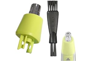 XUZOPIM Nasenhaartrimmer Ersatzklinge Aufsätze Kompatibel 1 Stück, Wasserdichte Dual Klingen,O Blade Ersatzklinge Mit Bürste