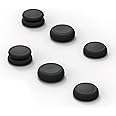 Skull & Co. Skin, CQC and FPS Thumb Grip Set Joystick Cap Analog Stick Cap for Nintendo Switch and Switch OLED Joy-Con Controller - Black, 3 Pairs(6pcs)