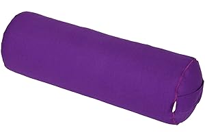 ‎YOGABOX Yogabox Yogabolster Basic für Yin-Yoga, Ø22 cm, Yoga Rolle mit Bio-Dinkelspeltzfüllung, Waschbarer Bezug aus 100% Baumwolle, Yoga Bolster Rolle für Restorative Yoga