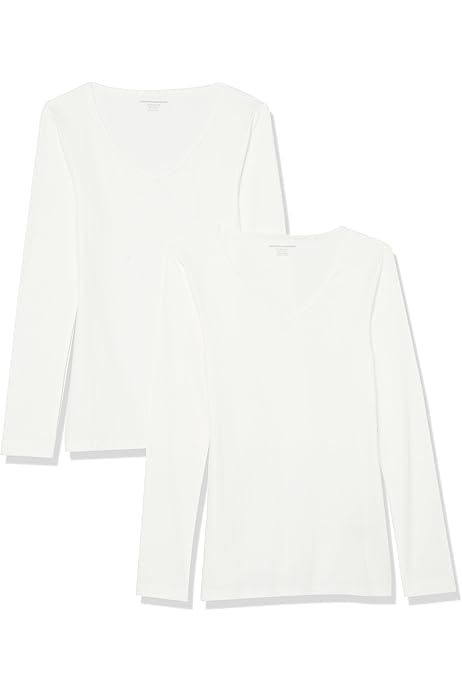 T-Shirt Swing Donna Con Maniche 3/4 E Scollo A V - Pacco Da 2, Taglie Forti Disponibili - Foto 2