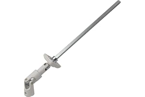 EMPYR Sortie de caisson Carré de 6 blanche 30 degrés - Passe caisson sortie de coffre - Guide déporté articulation carrée 4 pans 6- Diamètre 6 mm - Pour store et volets roulants - Fabrication française