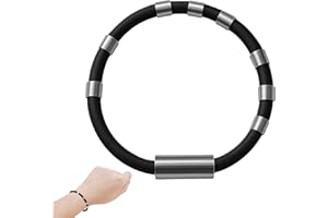 MUSIOOK 1 PCS Anti Static Wristband, Adjustable Silicone Anti Static Wrist Straps, Antistatic Wristband, Eliminate Body Antistatic Wrist Band Balance Energy, Black Wrist Band for Outdoor Winter Sports