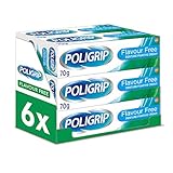 Poligrip Flavour Free, Denture Fixative Cream, 70 g, Pack of 6