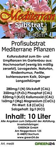 Mediterranerde Substrat für Oleander, Oliven, Jasmin, Calliandra – 10 Ltr. – PROFI LINIE Substrat - 2