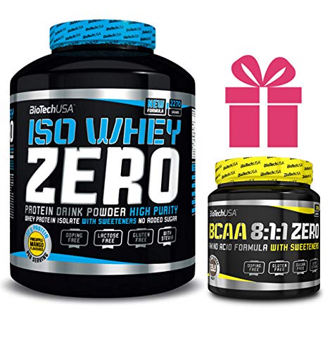 Iso whey zero + bcaa flash zero 2,27 kgs fresa