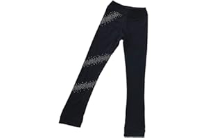 TOOYFUL T Schlittschuhhose Eiskunstlauf Trainingshose Leggings Schwarz