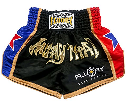 FLUORY Muay Thai Fight Shorts, MMA Shorts Clothing Training Cage Combat Grappling Martial Arts Kickboxing Shorts Clothing