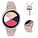 Price comparison product image Myada Compatible for Samsung Galaxy Watch Active 40mm Strap 20mm Wristband Women Diamond Rhinestone Wrist Strap Metal Bracelet Replacement Strap for Samsung Galaxy Watch 42mm/Gear Sport/S2 Classic
