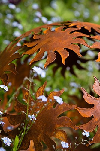 Dekokugel, Rost Ø 40cm, Sonne - 5