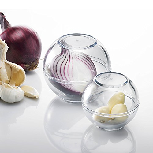 Westmark 2 Frischhaltekugeln, Durchmesser: 7/9 cm, Stapelbar, Kunststoff, Transparent, 25722260 - 2