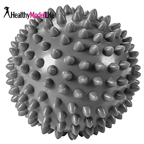 Premium Massageball mit Noppen – Besonders empfohlen für Plantarfasziitis & Reflexzonenmassage – Silber - 6