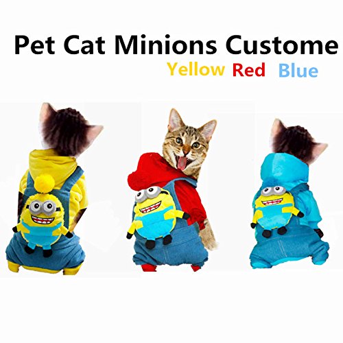 3 Style Costume De Chat Minions Pet Manteau Combinaison Vetements D Hiver Vetements Manteau Chaud Chiot Chat Cartoon Pour Petits Chiens S M L Xl Xxl 09
