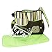 Cute Monkey Print Multi-functional Large Capacity Baby Diaper Nappy Changing Pad Travel Mummy Handbag Tote Bag Shoulder Bag Crossbody Messenger Bag (Green)
