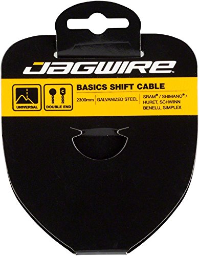 Jagwire Câble dérailleur-Basics Galvanisé-1.2X2300mm-SRAM/Shimano 12RG2300 Mixte Adulte, Gris