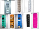Compactor Rivoli - Organizador estante para jerseys, 6 niveles, color marrón con lunares blancos