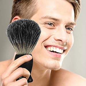 Aodoor Badger Shaving Brush, Hair Shaving Brush for Men Shave Barber Hair Salon Tool - Image 8