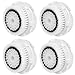 4x E-Cron® Brush Heads. Replacement for Clarisonic Sensitive Facial Cleansing. Compatible with Mia 1, 2, 3(Aria), SMART Profile, Alpha Fit, Plus, Sonic Radiance.
