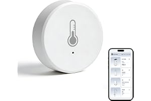 Zigbee temperatur- och fuktighetssensor ZigBee Hub krävs, för fjärrövervakning och hemautomation, kompatibel med Home Assista
