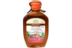 THE GREEN PHARMACY Green Pharmacy - Aceite de baño (2 en 1, madera de sándalo y rosa, 200 g)