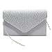 Price comparison product image 1PC Rhinestone Clutch Bag Crystal Sparkling Evening Bag Envelope Purse Handbag For Wedding Party Prom(Silver)