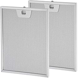 Spares2go Maille métallique hotte aspirante Grille d'aération filtre à graisse pour Zanussi four hotte Extracteur d'air (253 x 300 mm, lot de 2)