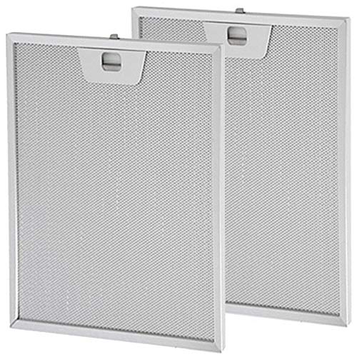 Spares2go Maille métallique hotte aspirante Grille d'aération filtre à graisse pour Zanussi four hotte Extracteur d'air (253 x 300 mm, lot de 2)