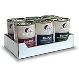 Balduin Bio-Hundefutter (Mixtray, je 3 x (2 x 410 g) Bio-Rind, Huhn und Pute-Menü)