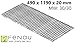 Produktbild Fenau | Gitterrost/Baunorm-Rost Maße: 490 x 1190 x 20 mm - MW: 30 mm / 30 mm (Vollbad-Feuerverzinkt) (Passend für Zarge: Fenau 500 x 1200 x 23 mm) Industrie-Norm-Rost für Lichtschacht