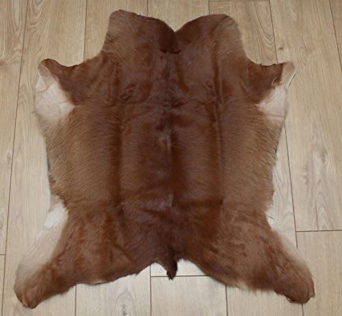 Celestial Leather Limited Western Cow Hide - Reddish &amp; White - Luxurious Rug - Approx 79 cm x 74 cm - B34