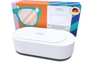mfa® | Dispositivo per la Pulizia a Ultrasuoni per Occhiali, Braccialetti, Gioielli in Argento (Bagno D'argento) e Strumenti | Pulitore a Ultrasuoni | Sterilizzazione | Ultrasonic cleaner