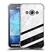 Produktbild Offizielle Nicklas Gustafsson Weiss Marbel Streifen Tiere 3 Soft Gel Hülle für Samsung Galaxy Xcover 3